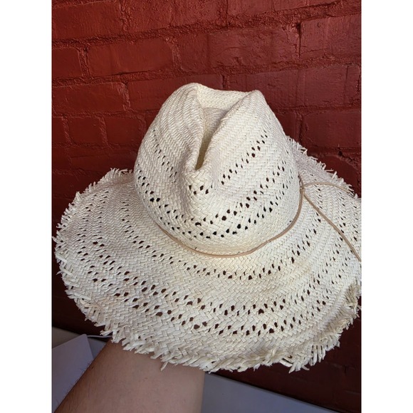 rag & bone Accessories - NWT New Rag & Bone Straw Hat Women's Nordstrom L Large Off White Cream